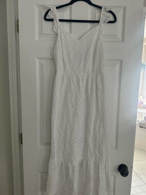 Sincerely Jules White Eyelet Maxi Dress